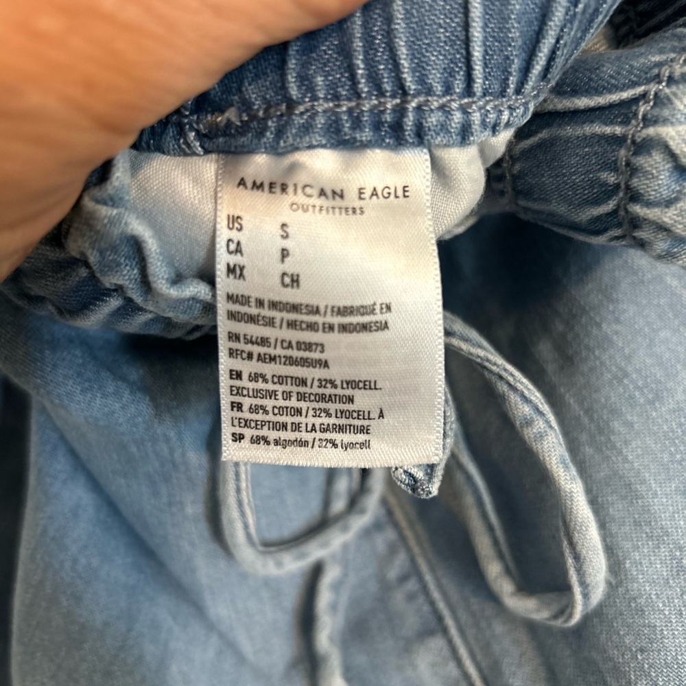 American Eagle Light Cotton Drawstring Shorts Sma… - image 7